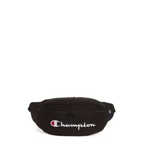 Black Champion Unisex Life Reverse Weave Crossbody Waist Pack Large Fanny Pack - Picture 10 of 10